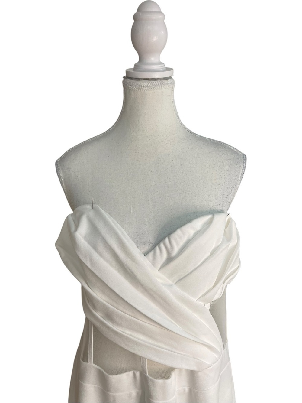 Lulus Surely Stunning Strapless Bustier Jumpsuit White - Picture 2 of 16